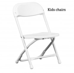 Kids Folding White Chair