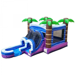 Kids Tropical Water Slide Bounce House