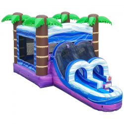 inflatable bounce house water slide kids tropical marble2.jpg 1711039858 Kids Tropical Water Slide Bounce House